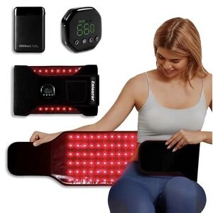 Eniosvar Red Light Therapy Belt Infrared LED Pad 7500mAh Black Rechargeable New